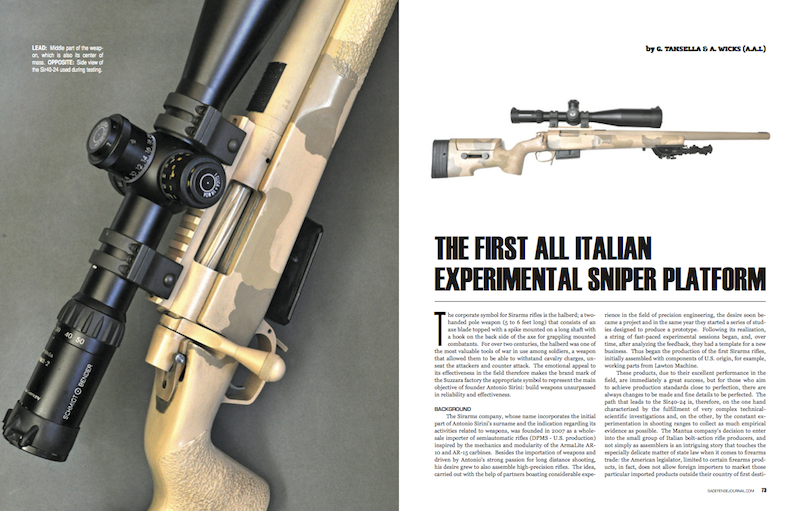 SIR40-24: THE FIRST ALL ITALIAN EXPERIMENTAL SNIPER PLATFORM